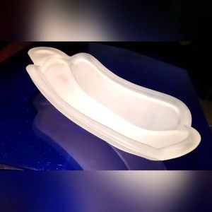 Ghost Glass Butter Dish